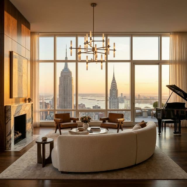 New York luxury apartment interior